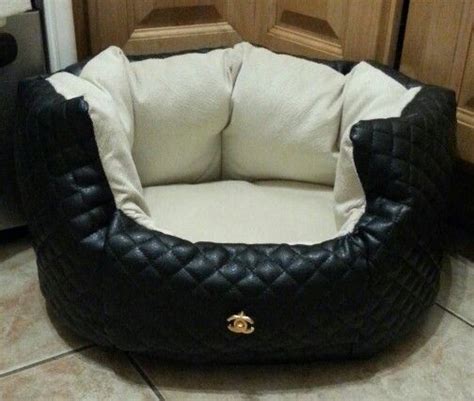 chanel inspired dog bed|Chanel Dog Bed .